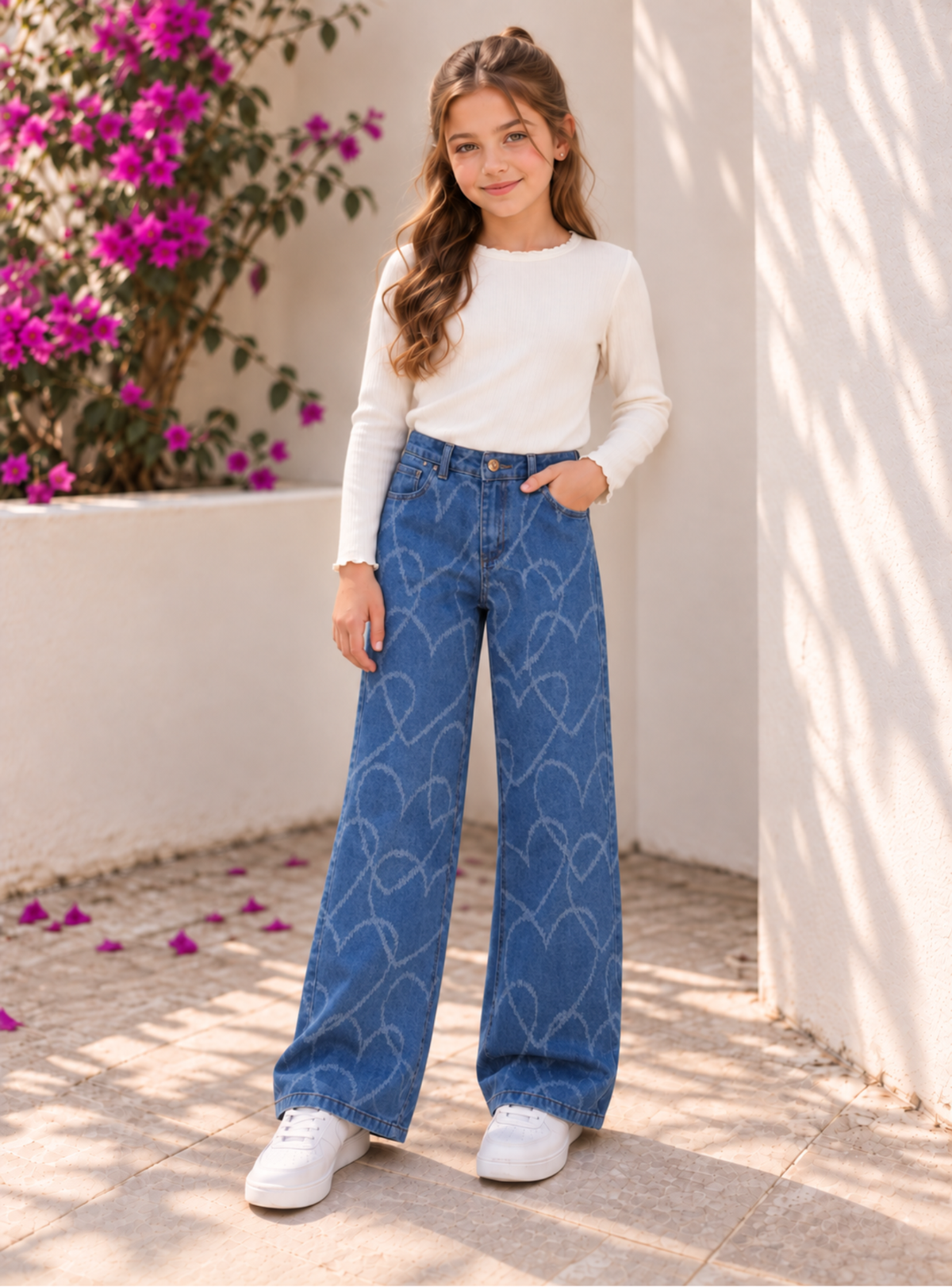 JEAN PARA NIÑA - CORAZON DENIM