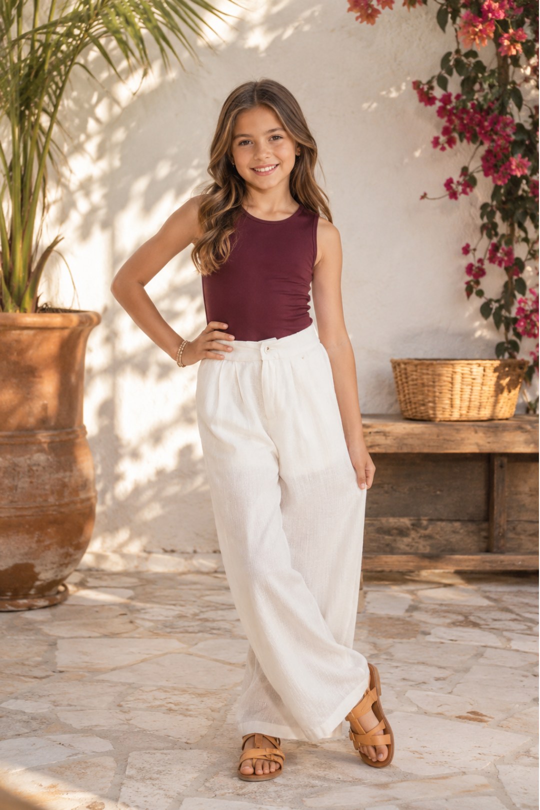 PANTALÓN PARA NIÑA - PALAZZO MARIANA