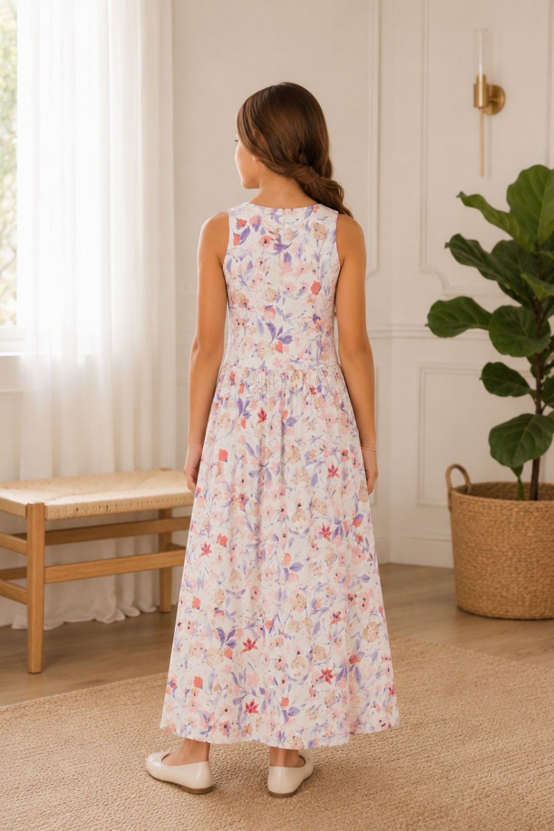 VESTIDO LARGO PARA NIÑA - DAKOTA