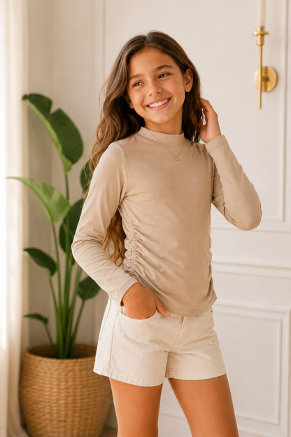BLUSA PARA NIÑA - MANGA LARGA LINDA