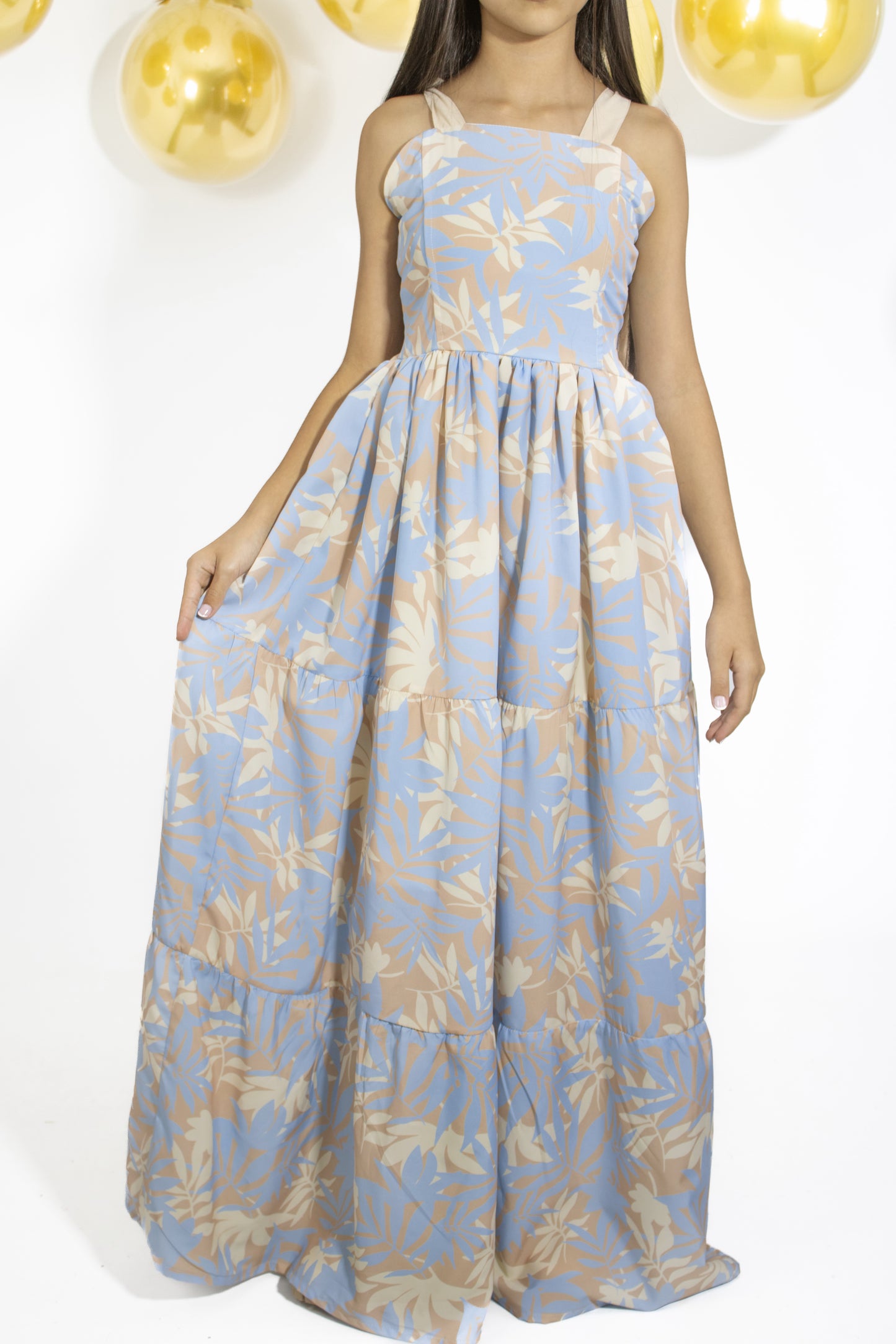 VESTIDO PARA NIÑA- LONDRES AZUL