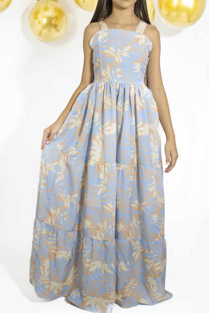VESTIDO PARA NIÑA- LONDRES AZUL