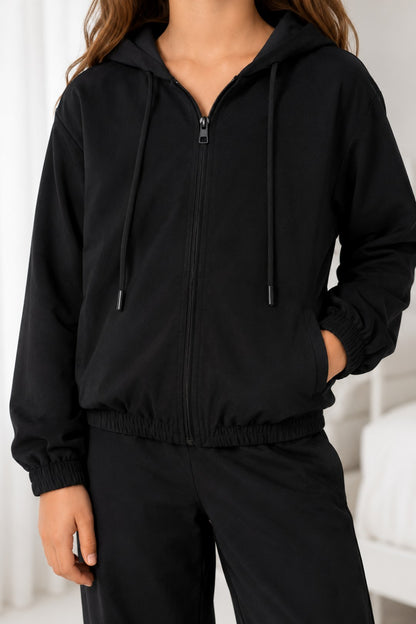SUDADERA PARA NIÑA - ALISON NEGRA