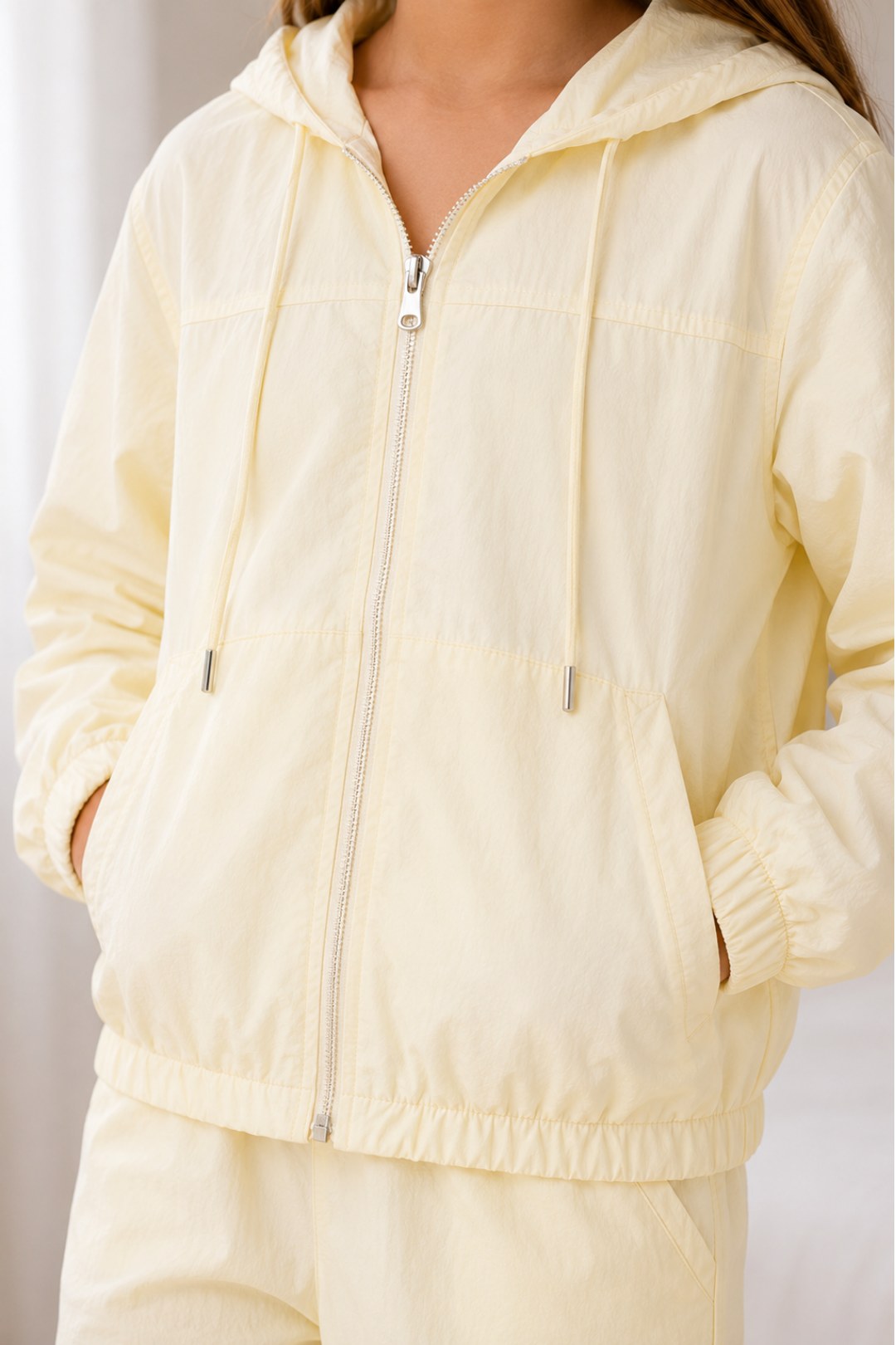 SUDADERA PARA NIÑA - ALISON AMARILLO MANTEQUILLA