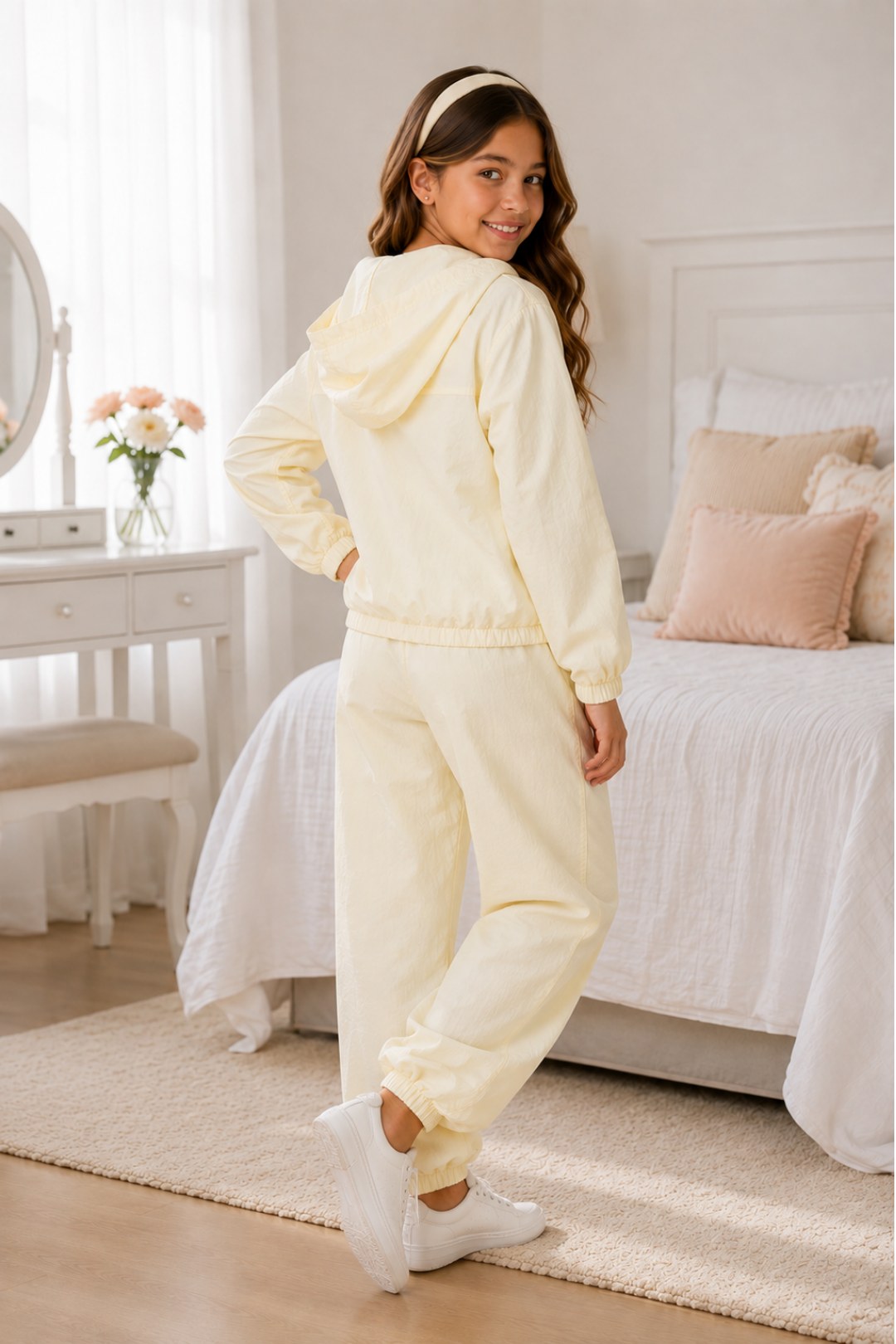 SUDADERA PARA NIÑA - ALISON AMARILLO MANTEQUILLA