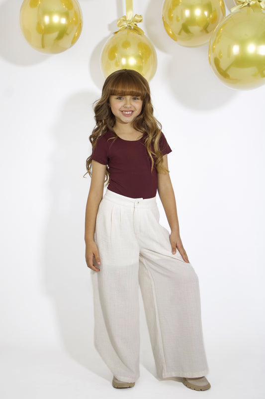 PANTALÓN PALAZZO PARA NIÑA- MARIANA