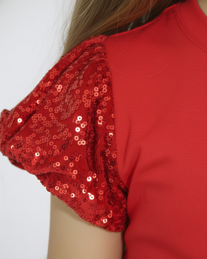CAMISETA PARA NIÑA - LENTEJUELAS