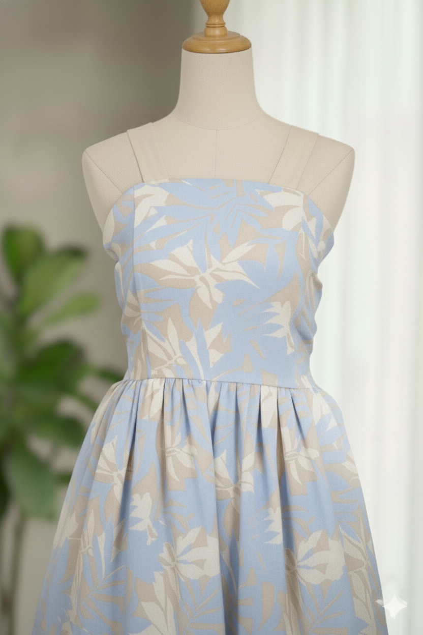 VESTIDO PARA NIÑA- LONDRES AZUL