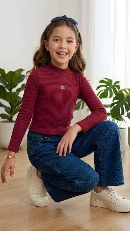 JEAN PARA NIÑA- ANIMAL PRINT
