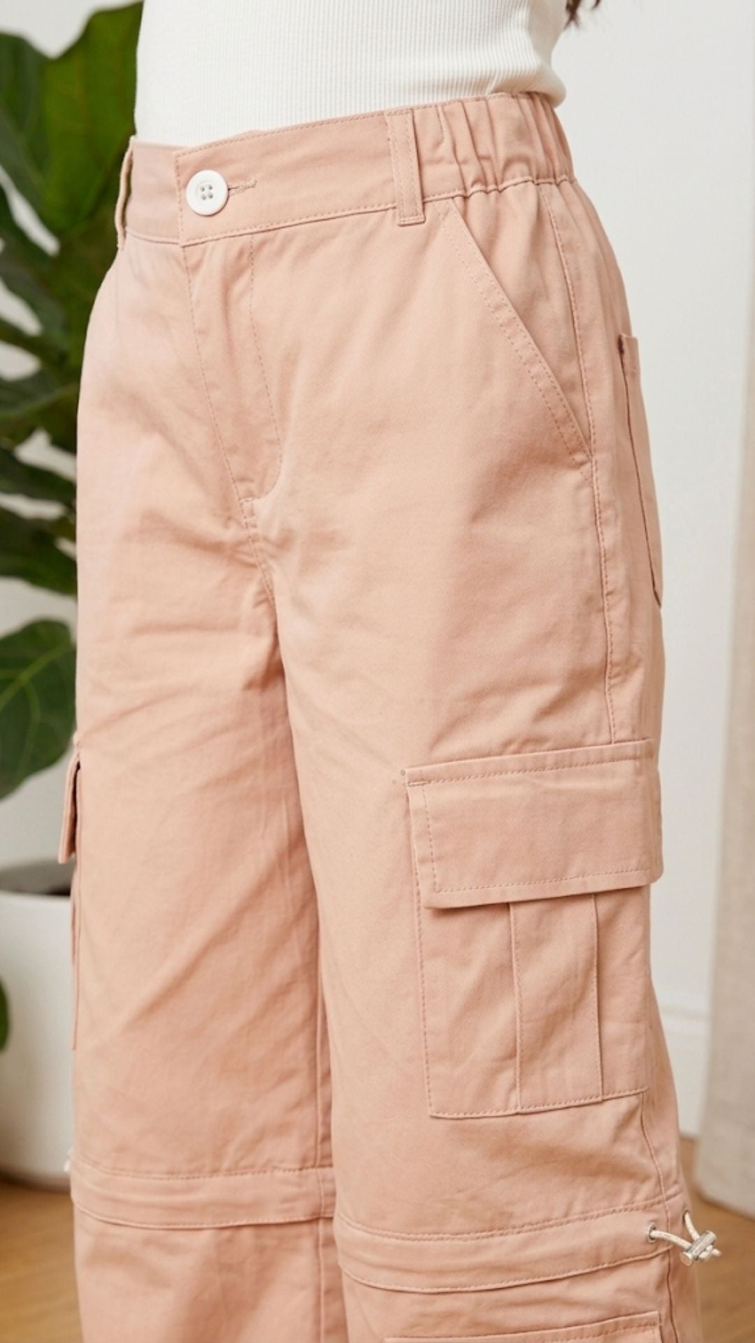 PANTALÓN PARA NIÑA ROSADO -  CARGO CATALINA
