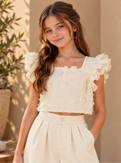 CONJUNTO PARA NIÑA - PAOLA Amarillo