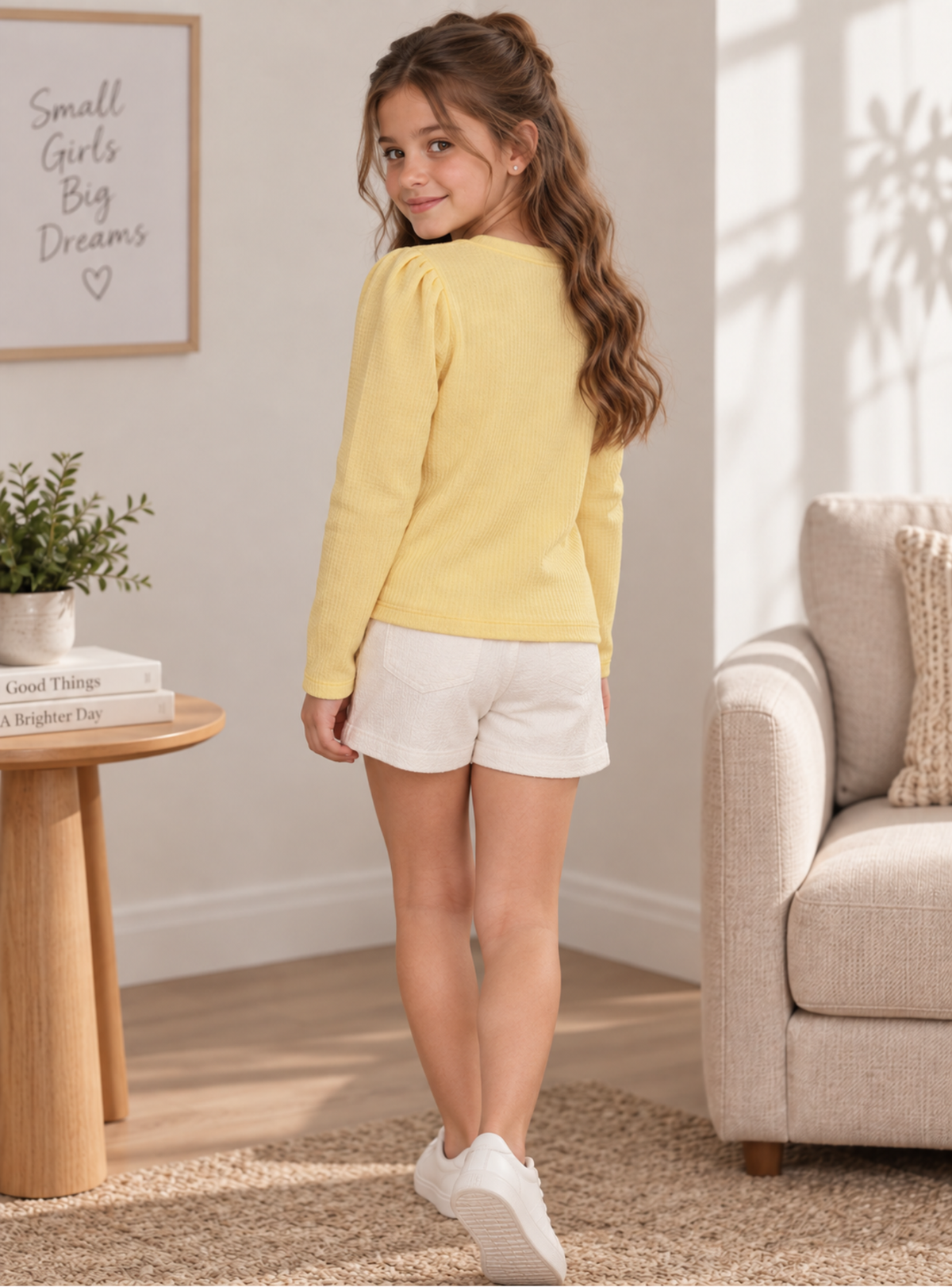 BUZO PARA NIÑA - ALMA AMARILLO