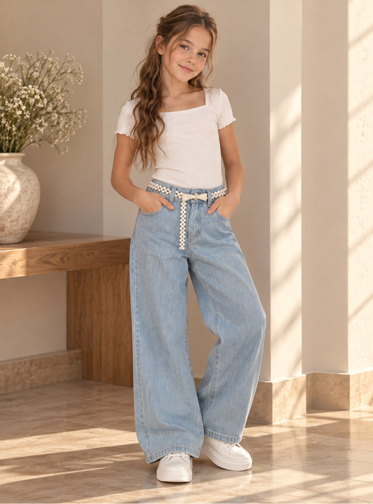 PANTALÓN PARA NIÑA - PAULINA Azul