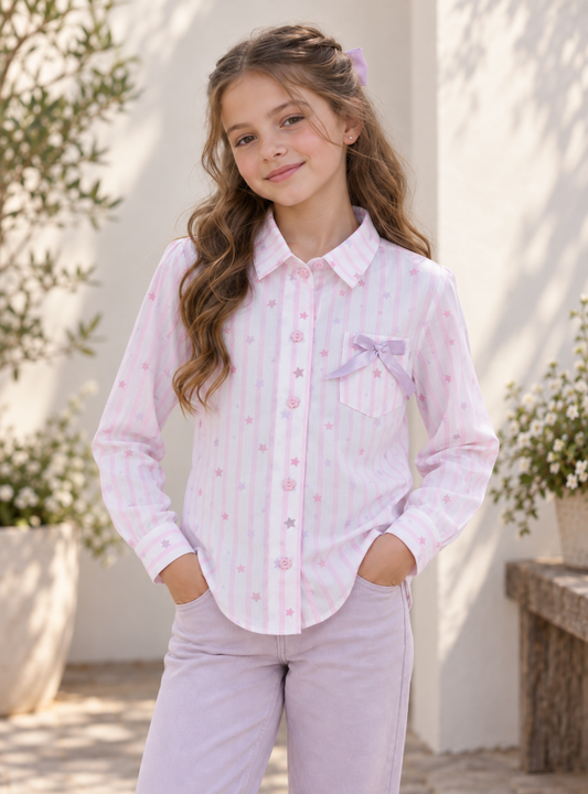 CAMISA PARA NIÑA - LINDA LILA
