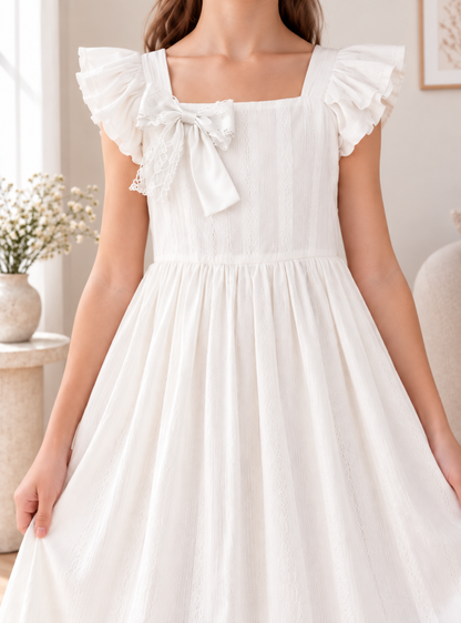VESTIDO LARGO PARA NIÑA - KATYNA BLANCO