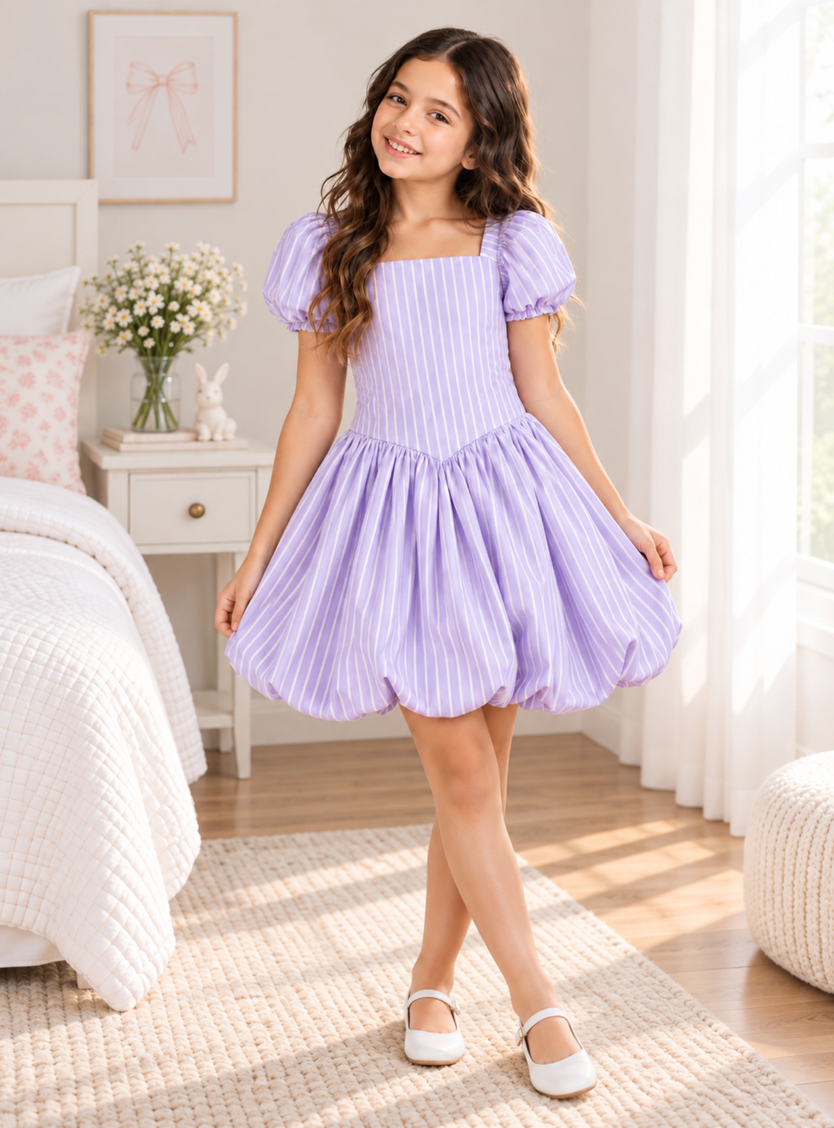 VESTIDO PARA NIÑA - CATA LILA