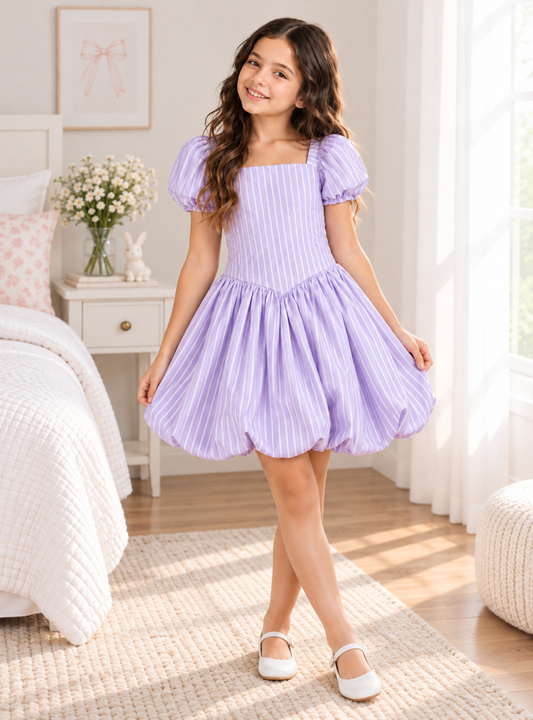 VESTIDO PARA NIÑA - CATA LILA