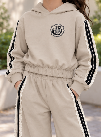 SUDADERA PARA NIÑA - GINA CAQUI CAQUI