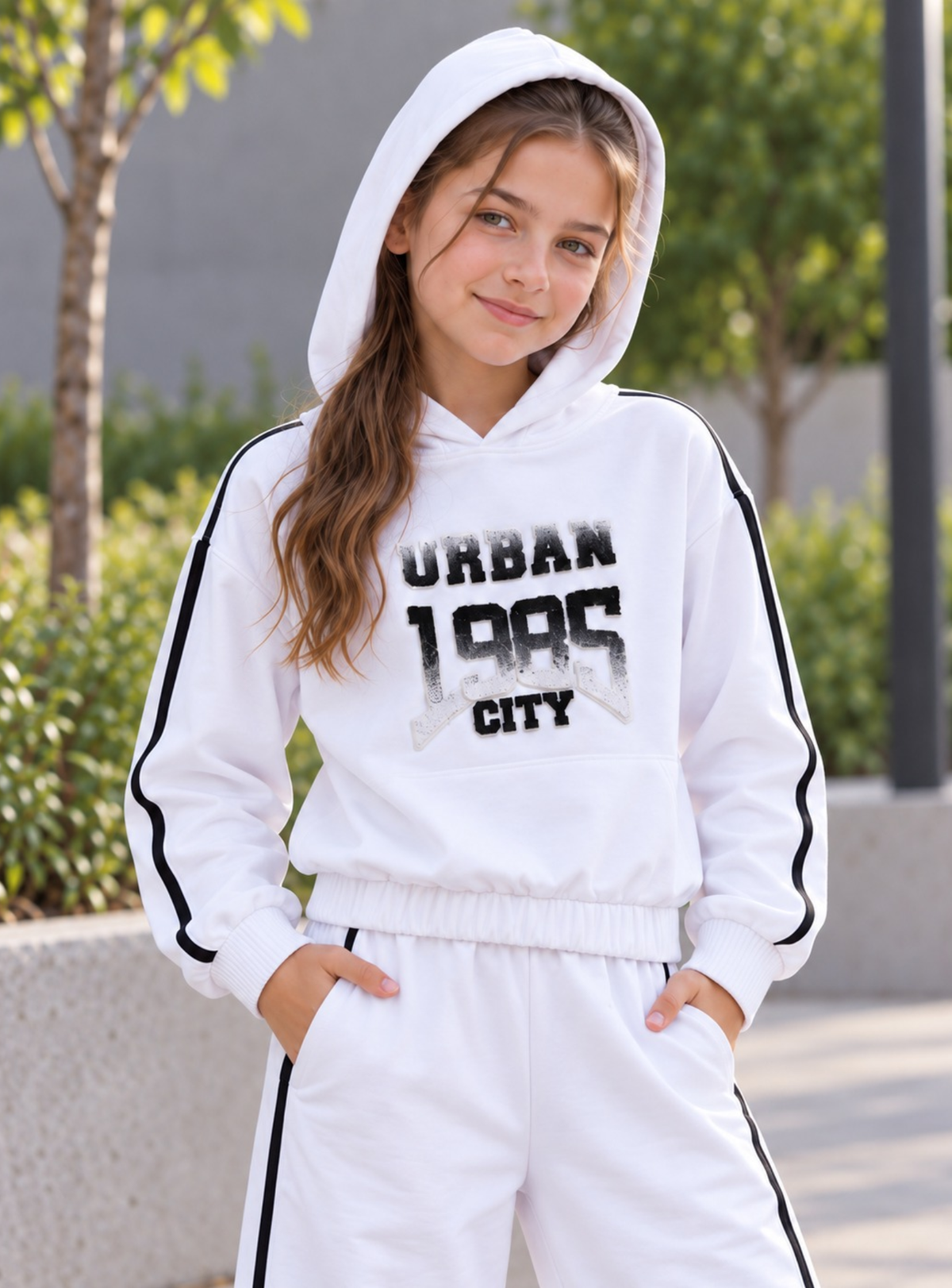 Blanco - SUDADERA PARA NIÑA - GINA