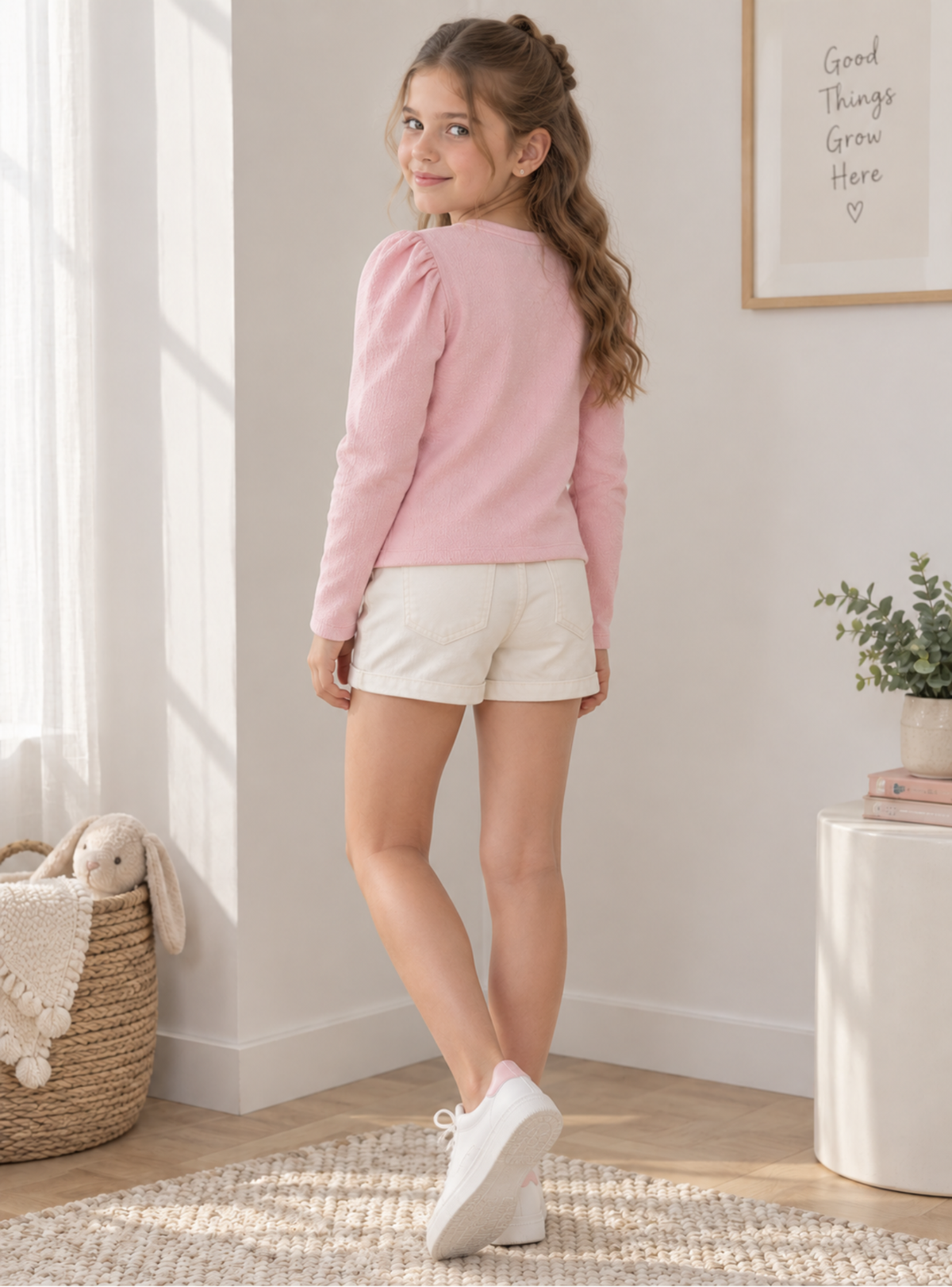 BUZO PARA NIÑA - ALMA ROSADO