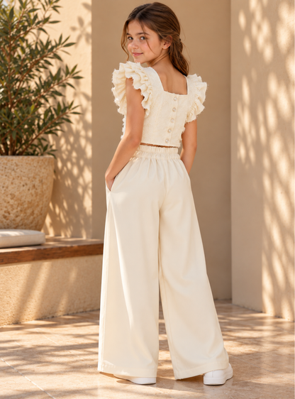 CONJUNTO PARA NIÑA - PAOLA Amarillo