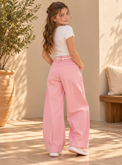 PANTALÓN PARA NIÑA - LIZETH Rosado