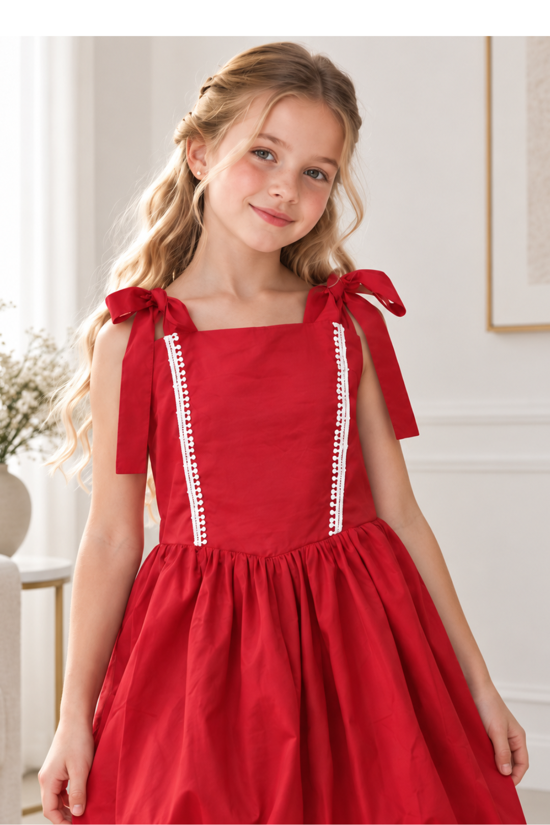 VESTIDO PARA NIÑA - MELANIE ROJO