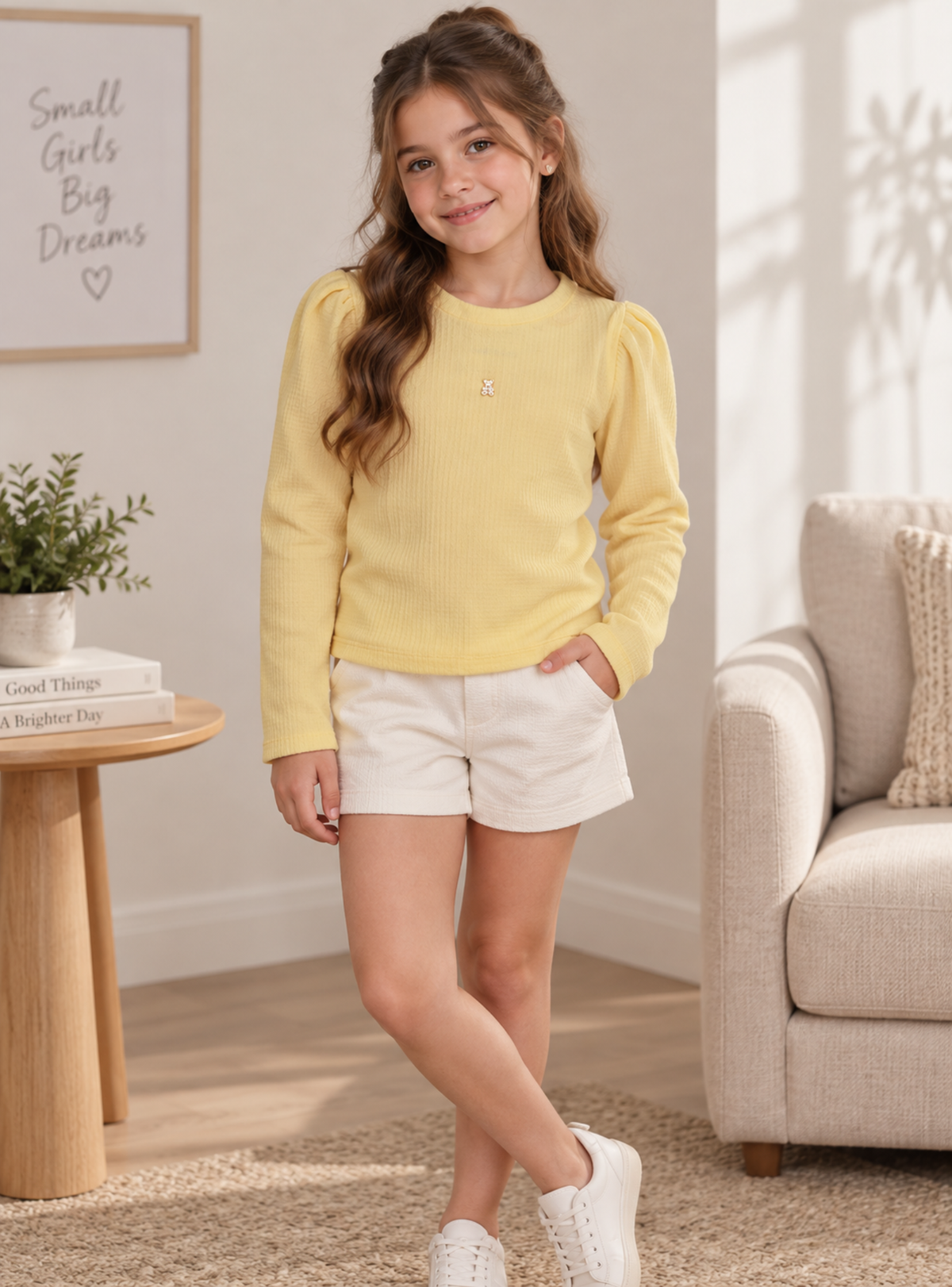 BUZO PARA NIÑA - ALMA AMARILLO