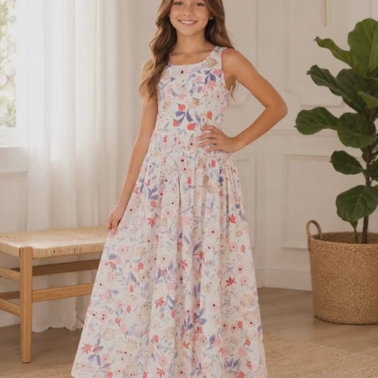 VESTIDO LARGO PARA NIÑA - DAKOTA