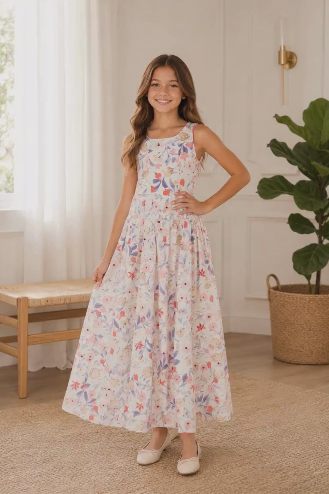 VESTIDO LARGO PARA NIÑA - DAKOTA