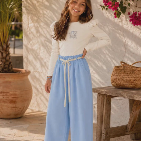 PANTALÓN PARA NIÑA - BALLOON AZUL