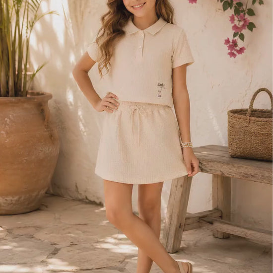 CONJUNTO PARA NIÑA - FALDA SHORT DEPORTIVO ALICIA