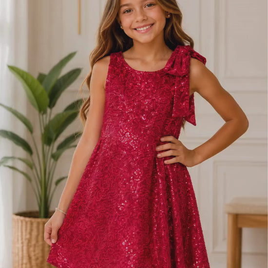 VESTIDO PARA NIÑA - FIESTA LENTEJUELA