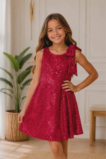 VESTIDO PARA NIÑA - FIESTA LENTEJUELA