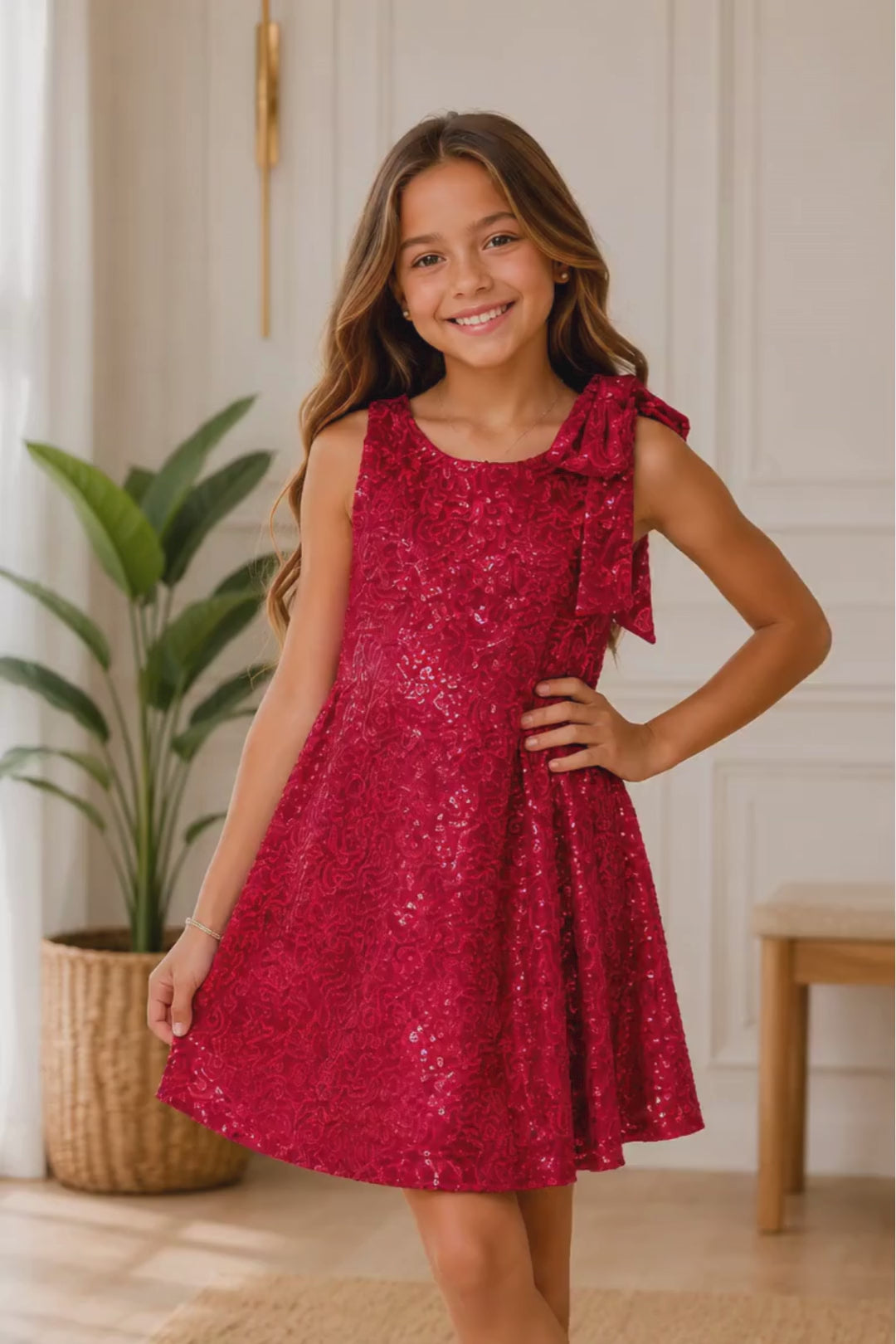 VESTIDO PARA NIÑA - FIESTA LENTEJUELA